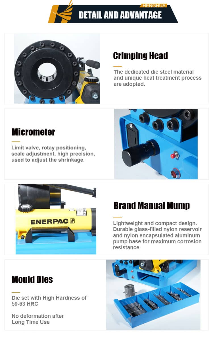 HM51S Manual hydraulic hose crimping machine